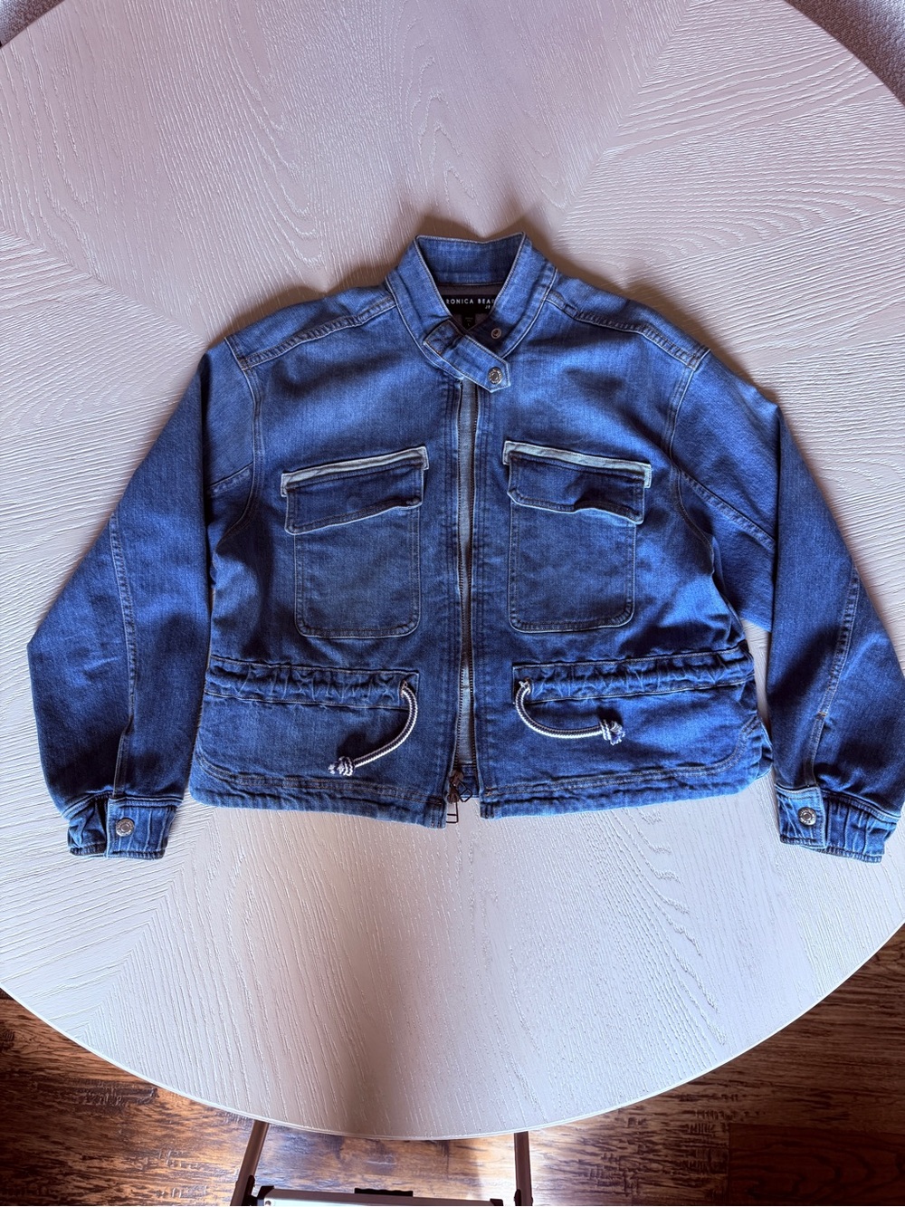 Veronica Beard Indigo Denim Utility Jacket